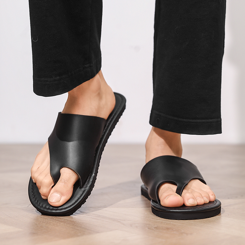 Flip Flop Leather Men - Chinelos masculinos de alta qualidade, chinelos