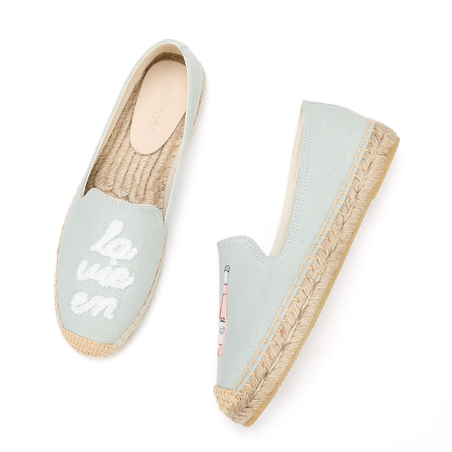 Alpercatas para mulheres moda  - Espadrille Slip On avaliação e preço